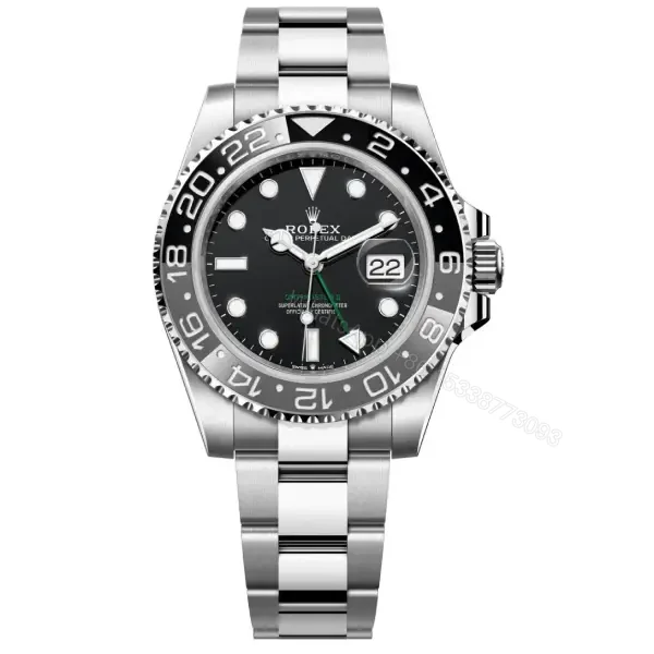 Rolex GMT-Master II 40mm 126710 Super Clone: Black Dial Steel Oyster — view 1
