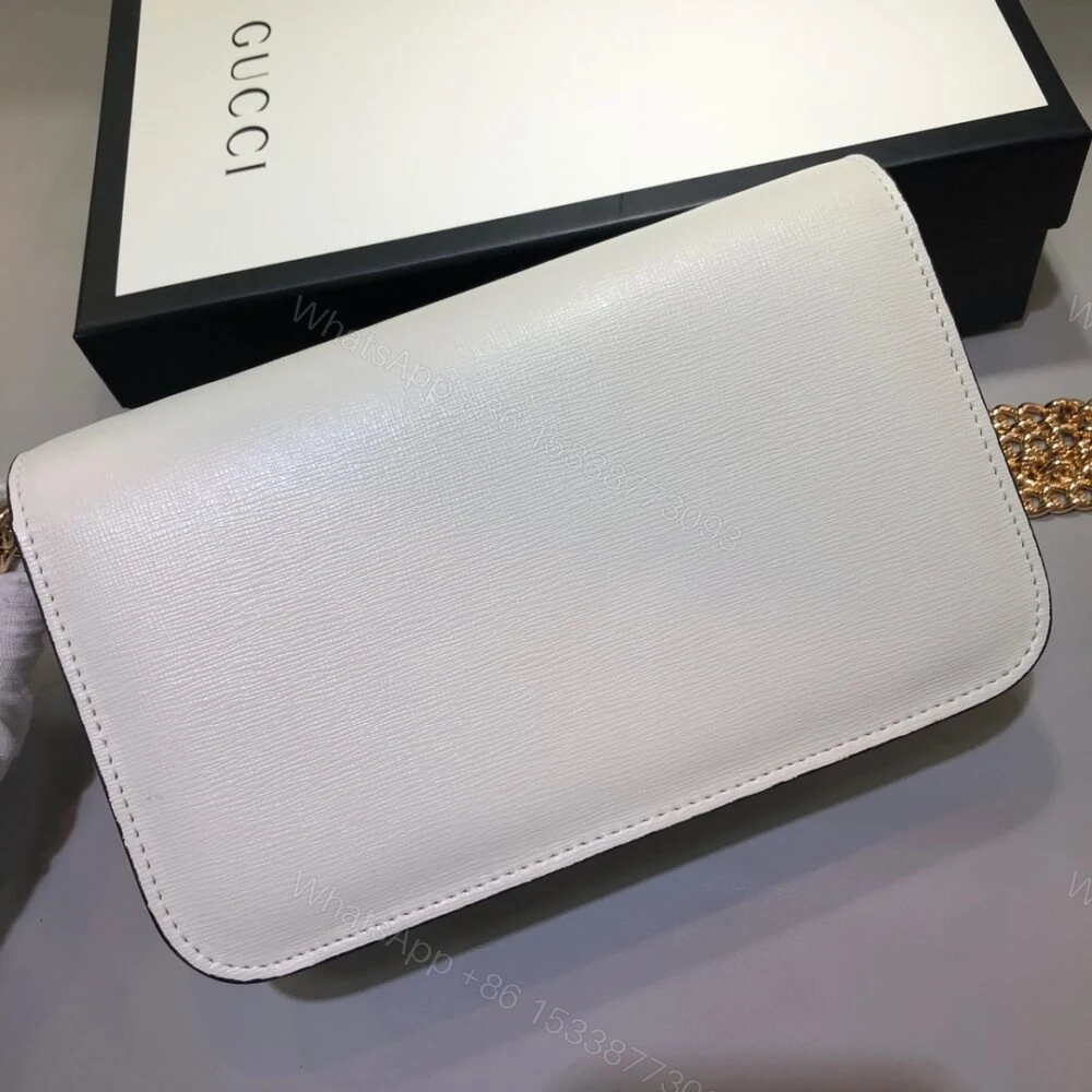 View 6 of Gucci Horsebit 1955 Wallet With Chain White 20Cm 621892 0YK0G 9022