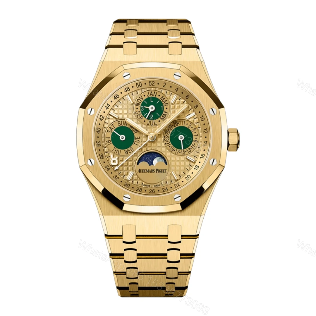 Audemars Piguet Royal Oak Perpetual Calendar Yellow Gold Dial Replica — view 1