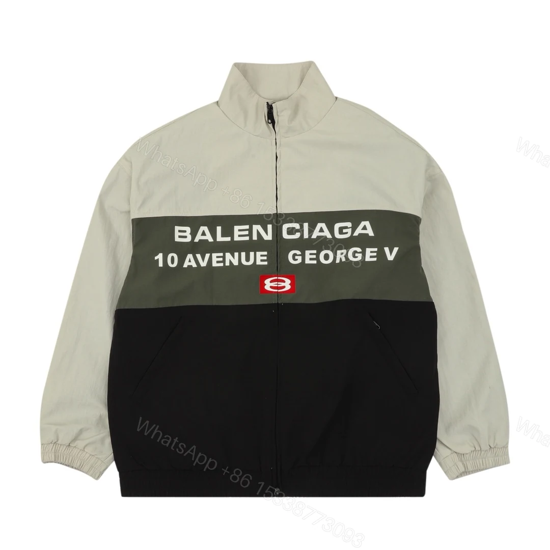 Balenciaga 一比一 男款拼色運動外套 10 Avenue字母設計潮流夾克 — view 1