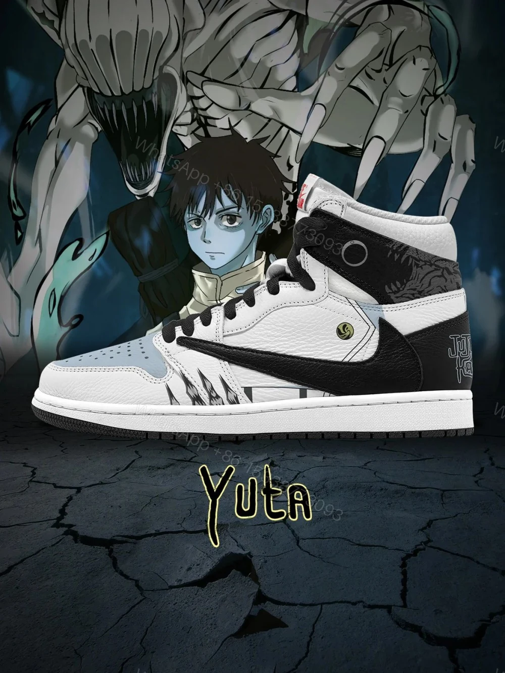Yuta Okkotsu V.1 Custom TS High Jordan 1 — view 1