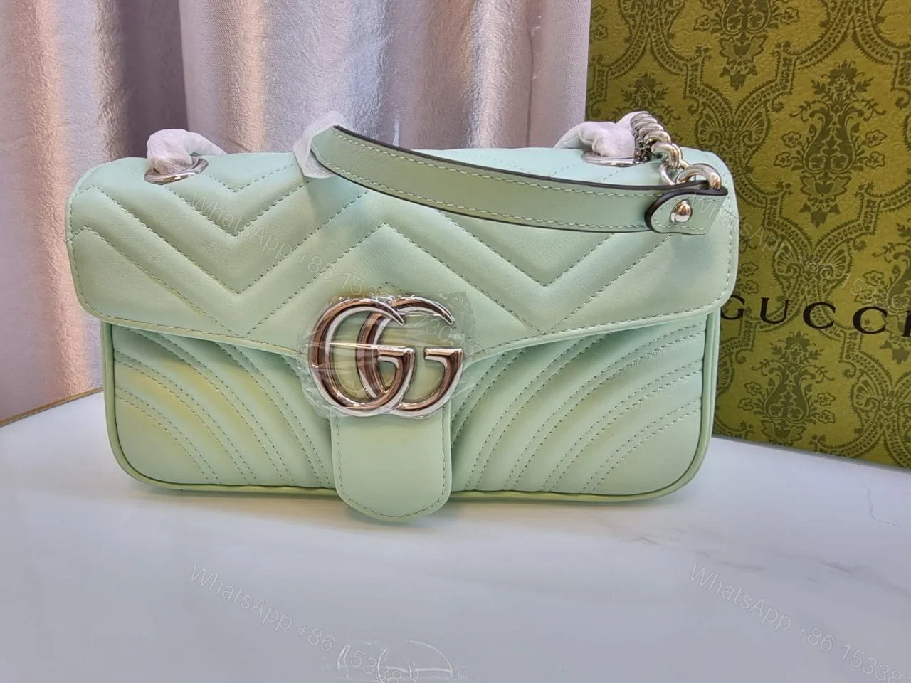 GUCCI MARMONT LEATHER CROSSBODY BAG — view 1