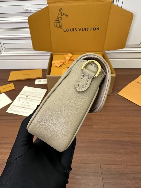 View 6 of Patterned Monogram Crossbody: Luxe LV-Inspired Compact Bag