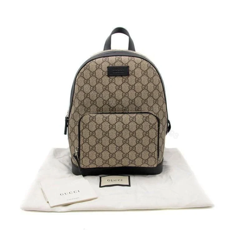 Supreme Canvas Black Leather Small Eden Backpack – Dubai Fashion LUX — view 1