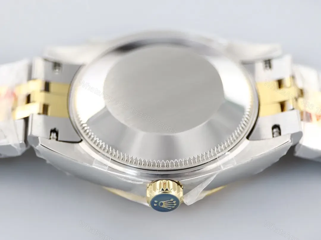 View 8 of Rolex Datejust 36 Two Tone Diamond Replica Premium Grey Dial Jubilee Bracelet 116233-0205