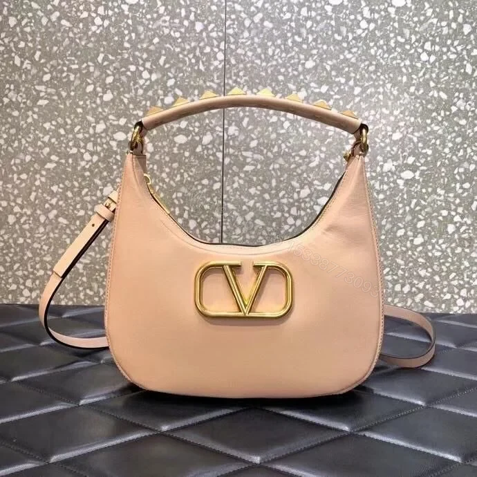 VALENTINO STUD SIGN HOBO BAG CALF LEATHER — view 1