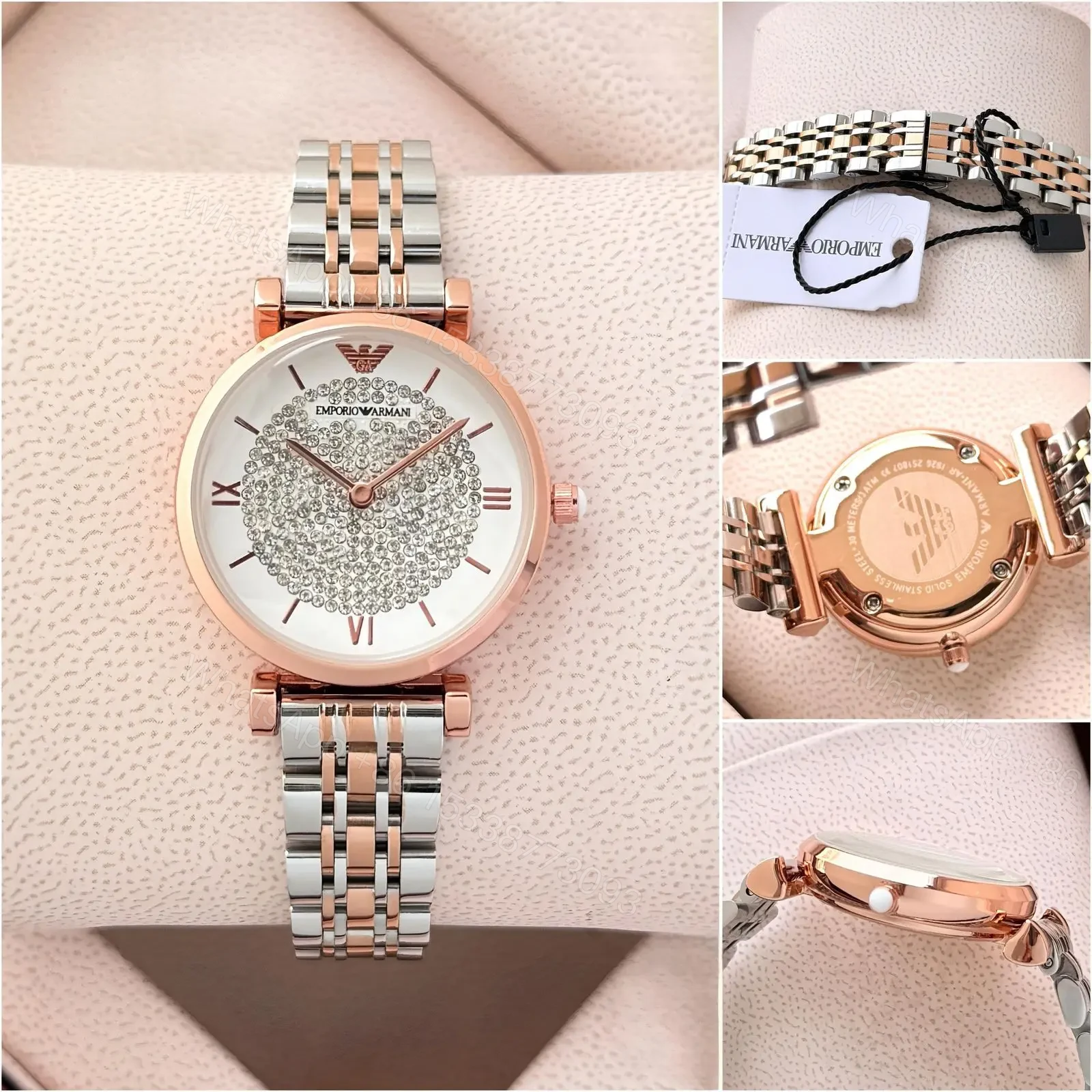Emporio Armani White Diamond Dial — view 1