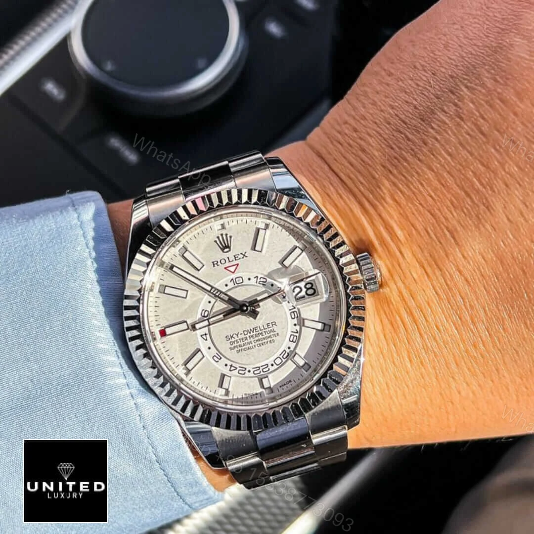 View 6 of Rolex Sky-Dweller 326934 White Dial Replica