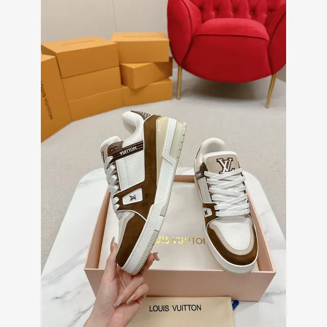 Louis Vuitton LV Trainer Brown / Cream