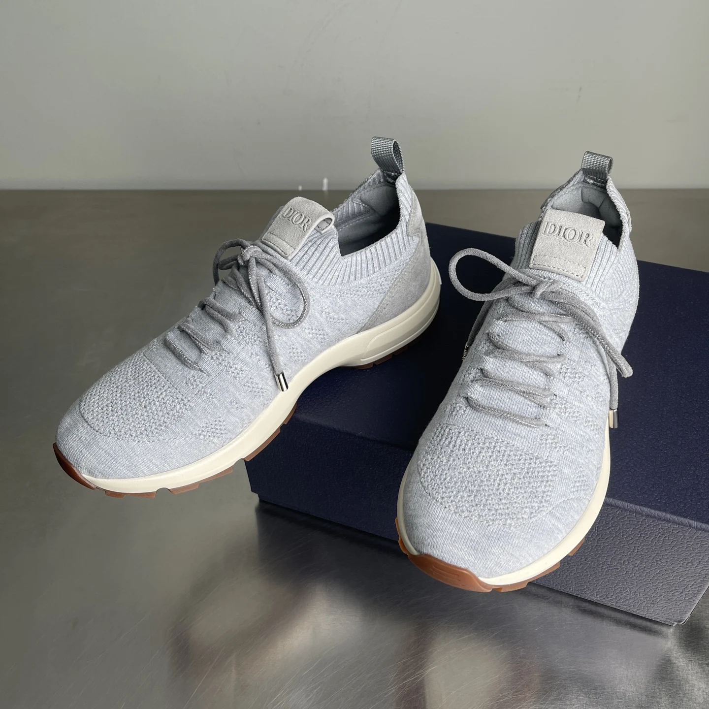 Dior B80 Lounge Sneaker Gray Cannage · 3SN333AAS_H806