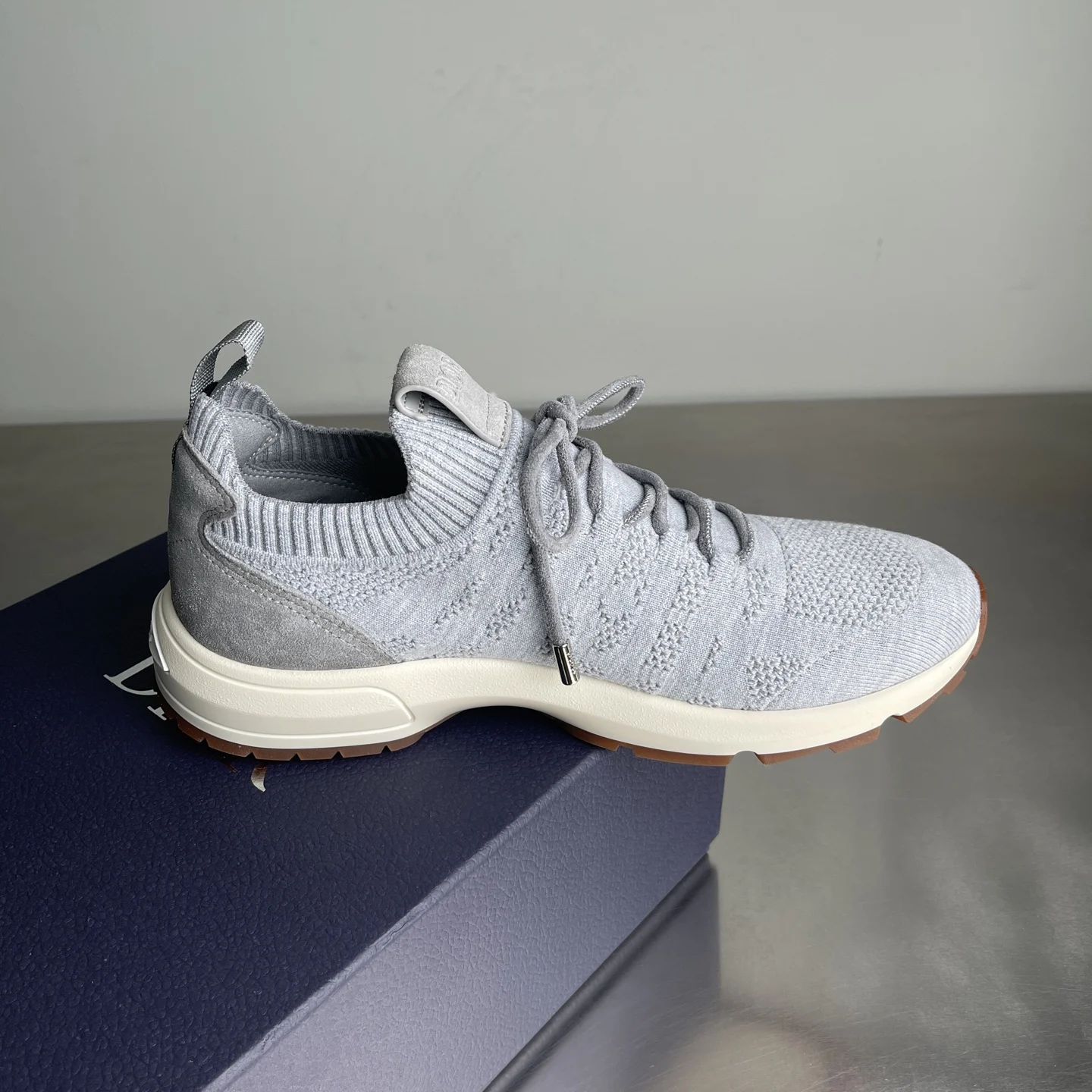 Dior B80 Lounge Sneaker Gray Cannage · 3SN333AAS_H806