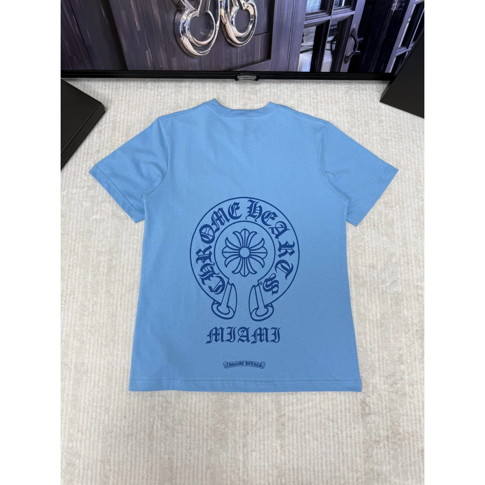 Chrome Hearts Miami Horseshoe Tee Light Blue