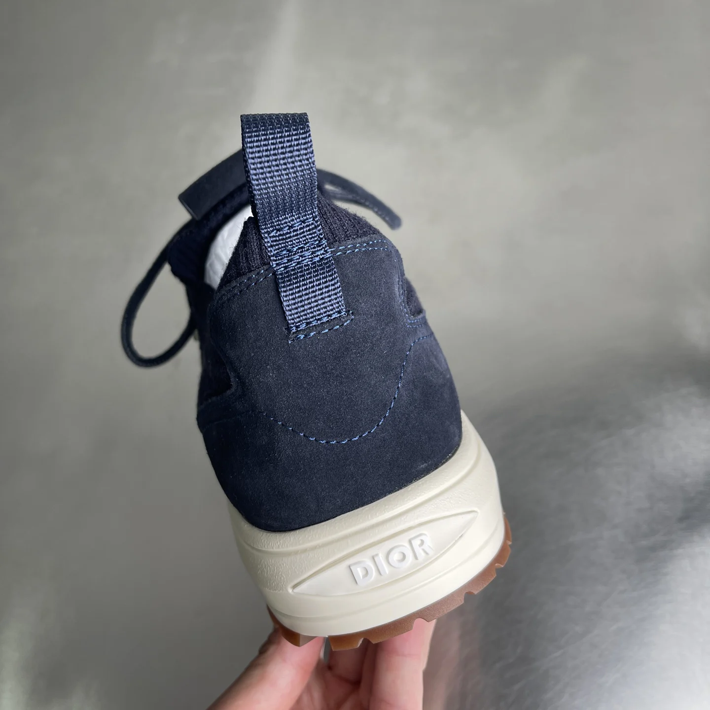 Dior B80 Lounge Sneaker Navy Blue Cannage · 3SN333AAS_H535