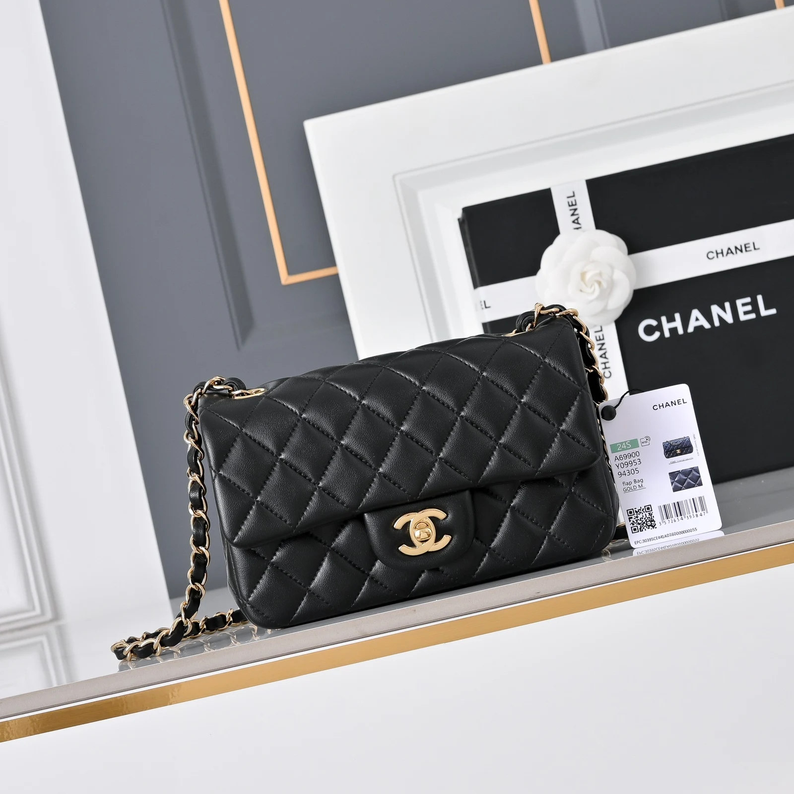 Chanel Mini Classic Handbag A69900 · Black Lambskin — image 1