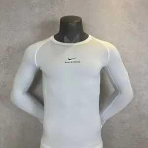 White Long Sleeve Compression Shirt 101 4