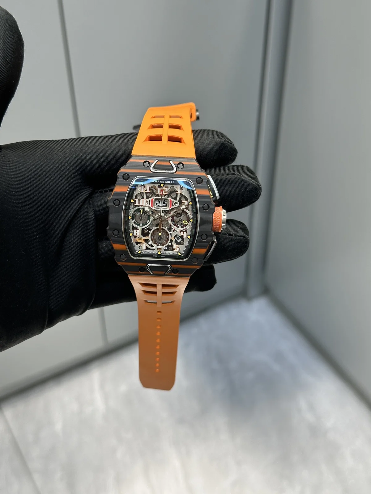 Richard Mille RM 11-03 — Dark case / Orange strap — image 1