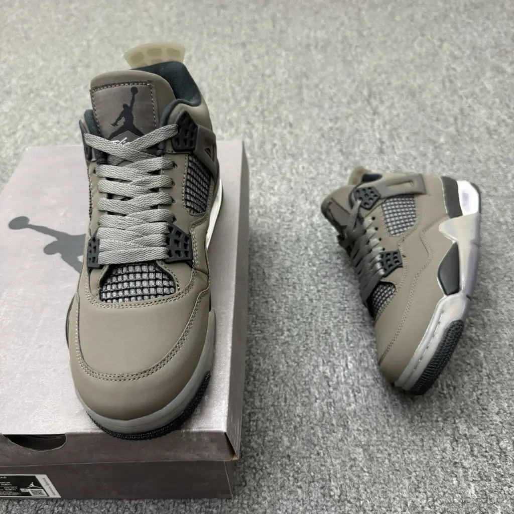 Air Jordan 4 Cave Stone and Black