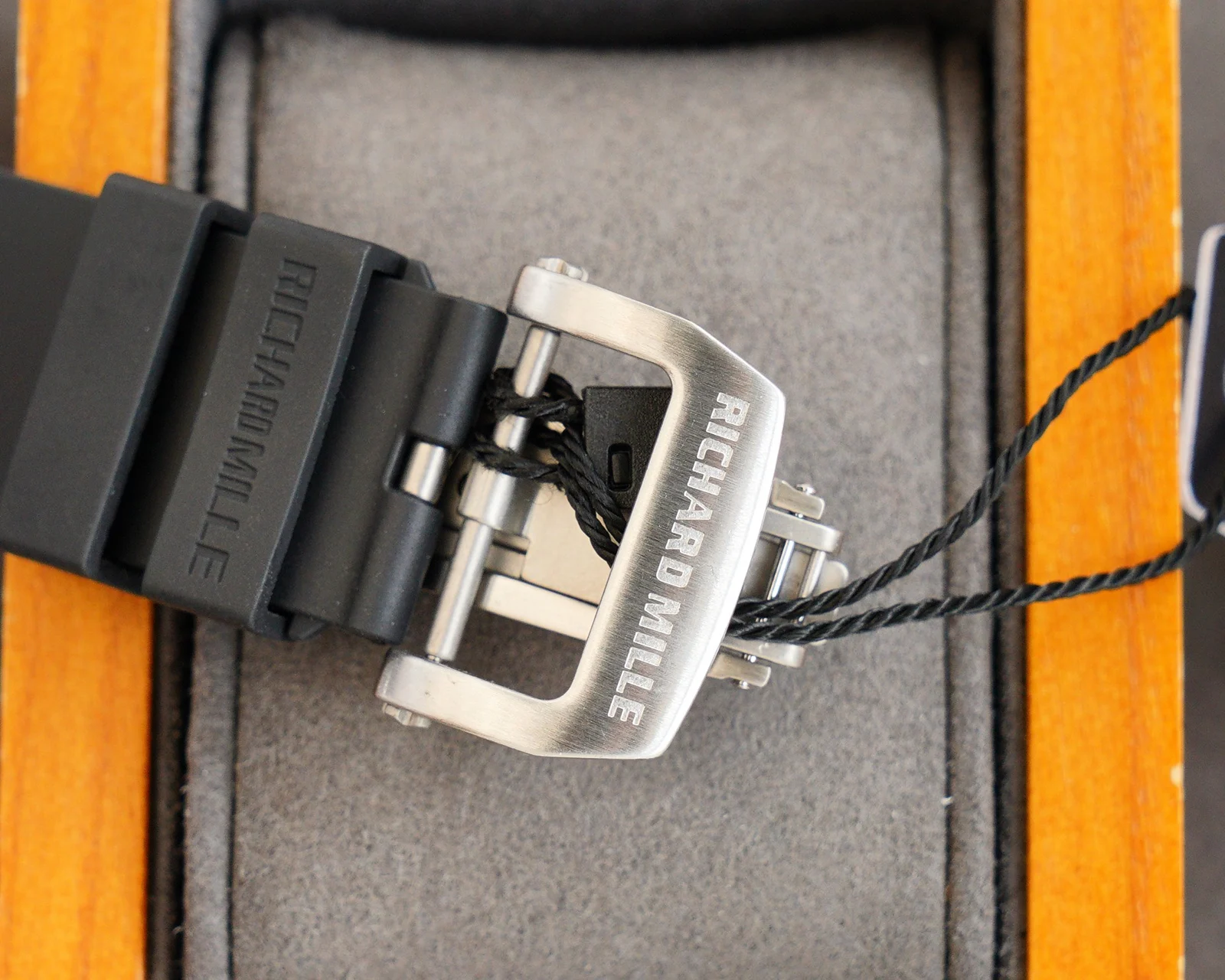 Richard Mille RM 030 — Silver tone case / Black strap — image 9