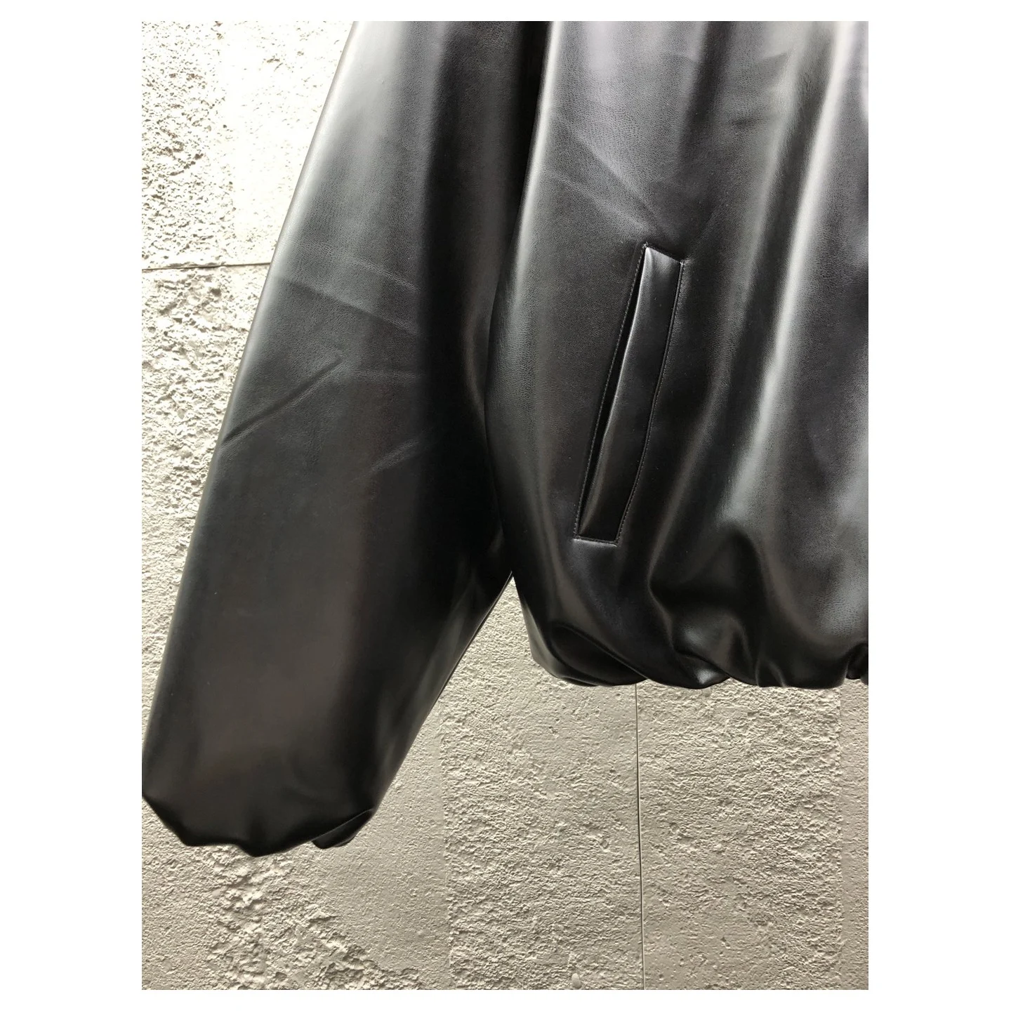 Alo Faux Leather Premier Bomber Black · U4049R