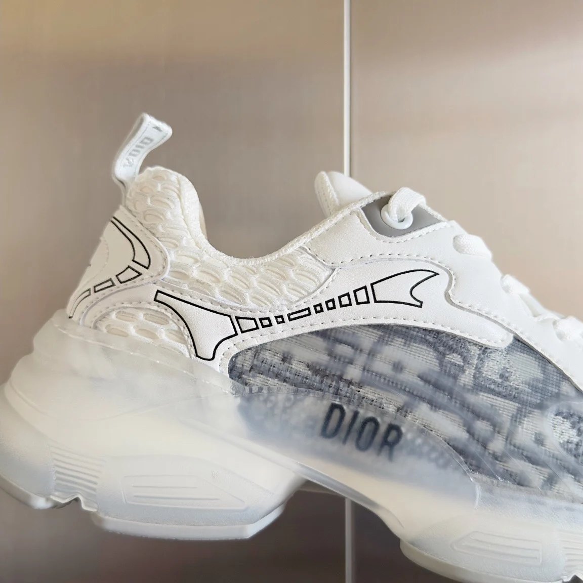 Dior Vibe Sneaker Gray Dior Oblique · KCK365OBU_S47W