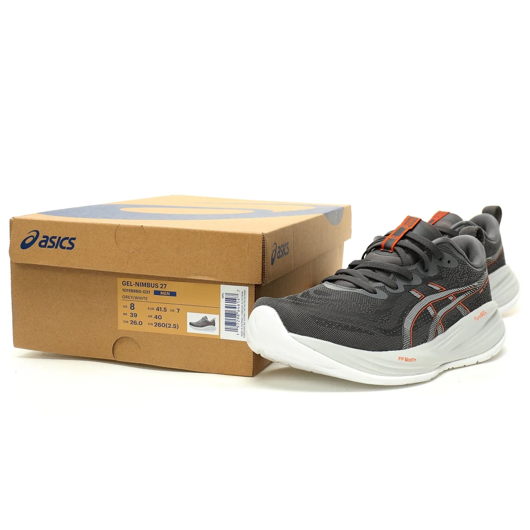 ASICS GEL-CUMULUS 27 Carbon / Nova Orange · 1011B960-021