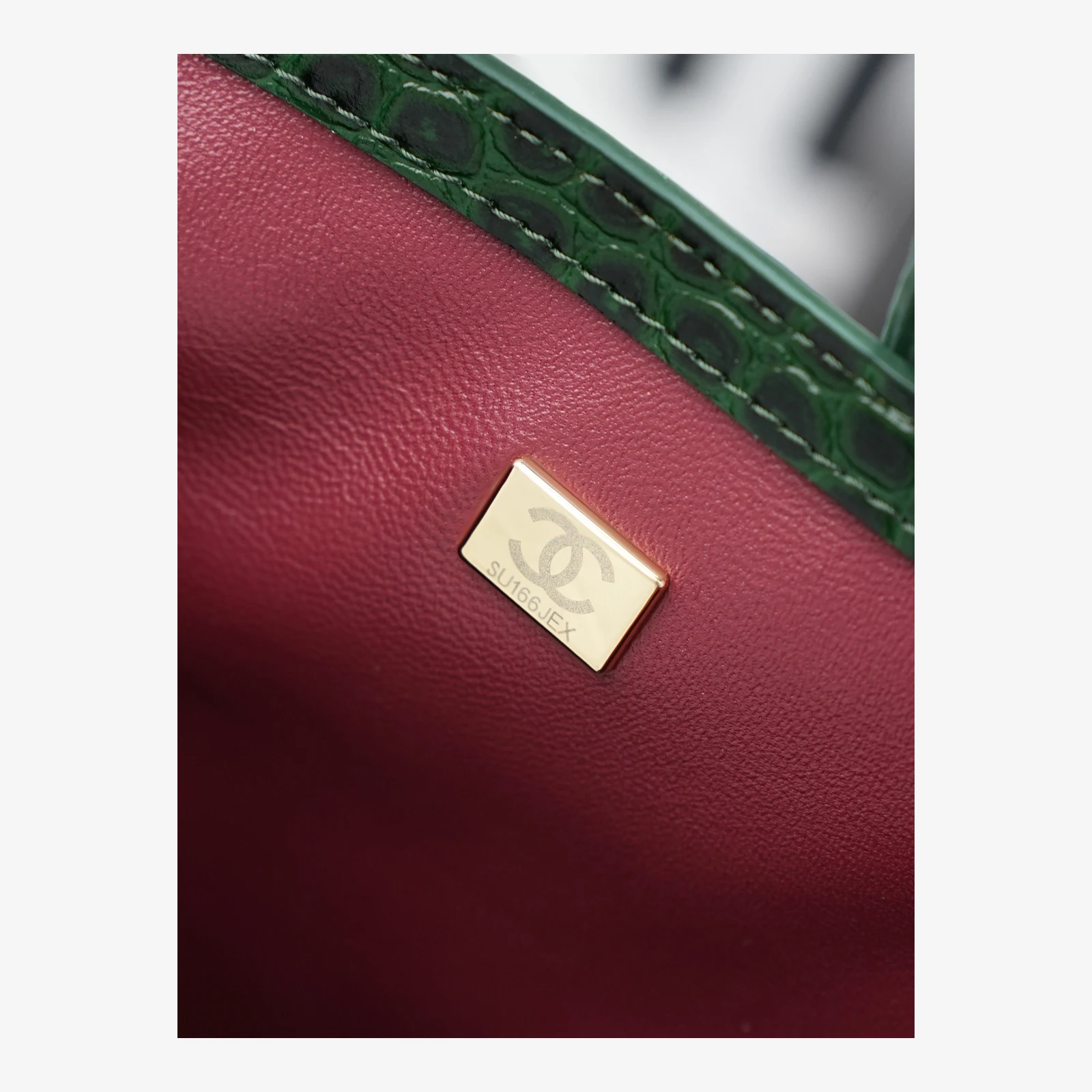 Chanel Small Shopping Bag AS6243 · Crocodile Embossed Green · Crocodile Embossed Calfskin · Gold-Tone Metal