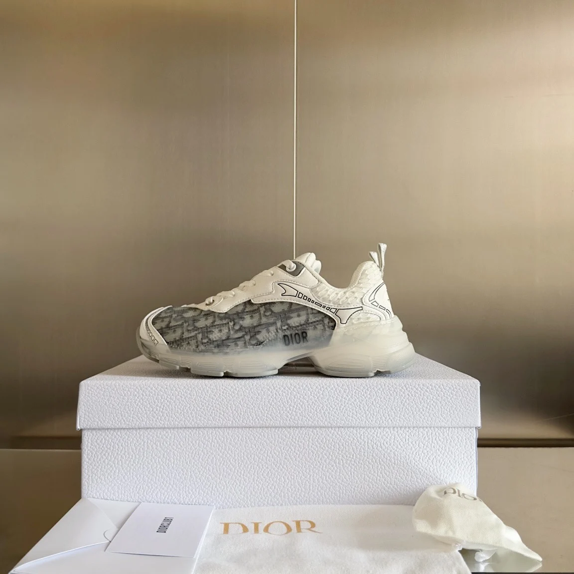 Dior Vibe Sneaker Gray Dior Oblique · KCK365OBU_S47W