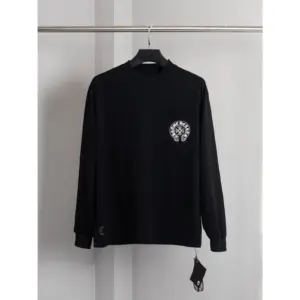 Chrome Hearts Miami Exclusive Horseshoe Long Sleeve Tee Black / White