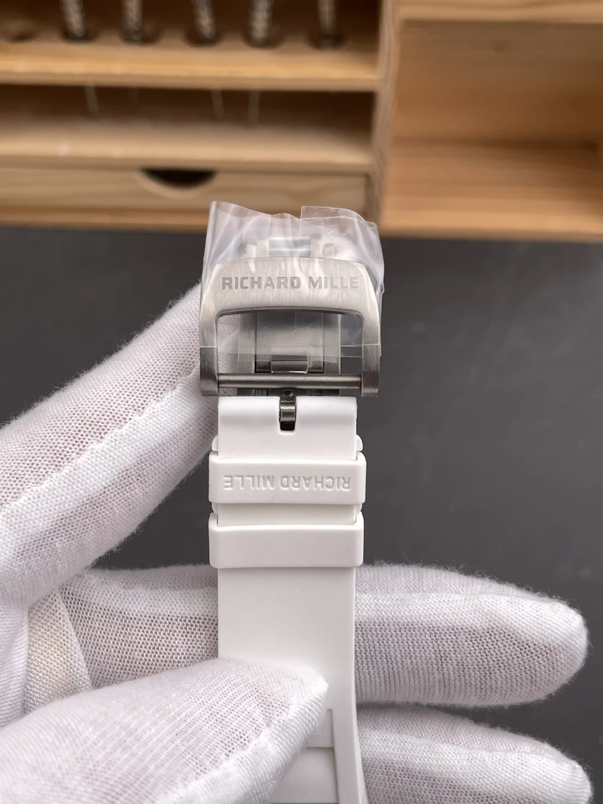Richard Mille RM 35-02 — Black case / White strap — image 7