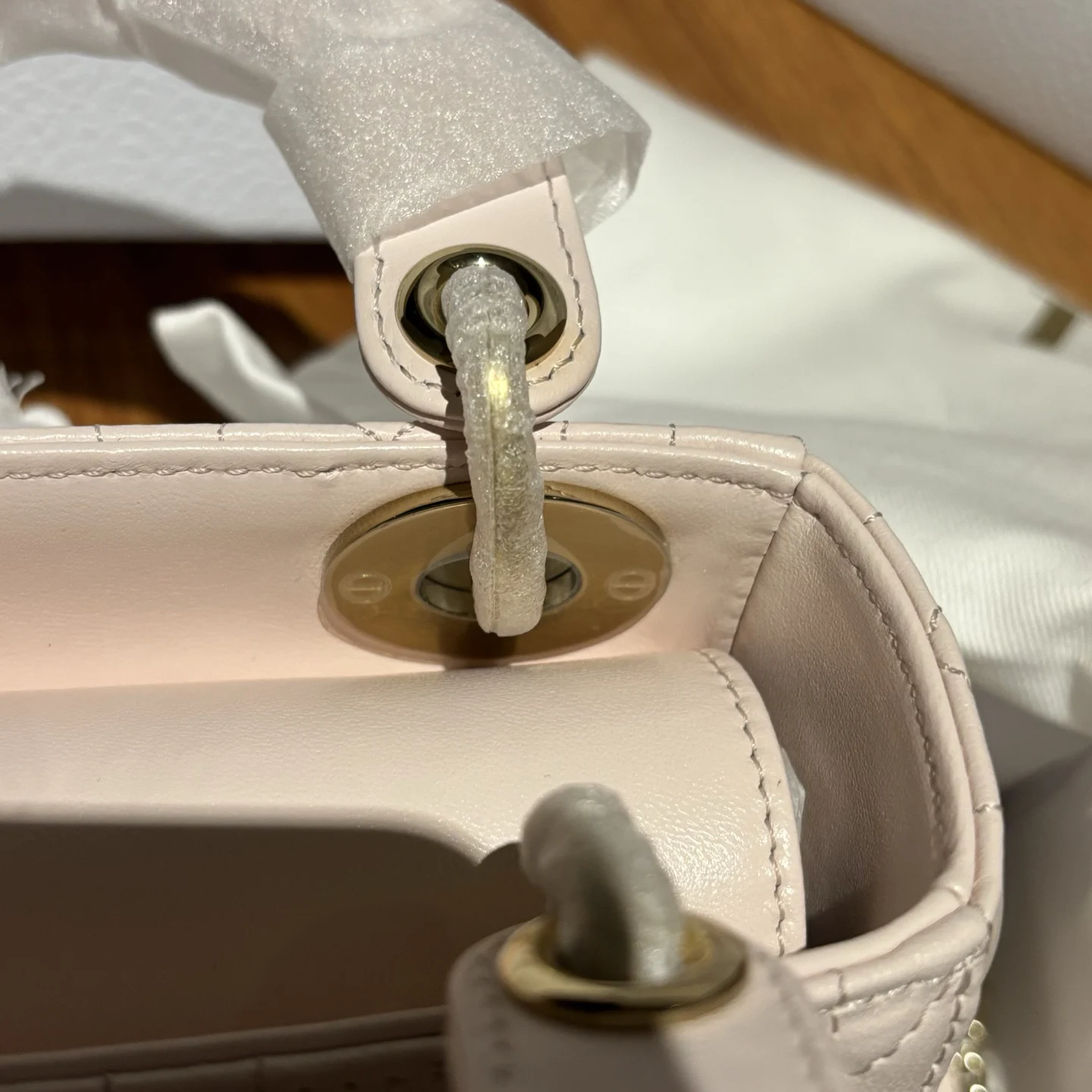 Mini Lady Dior Bag Blush Pink Cannage Lambskin · M0505ONGE_M09N