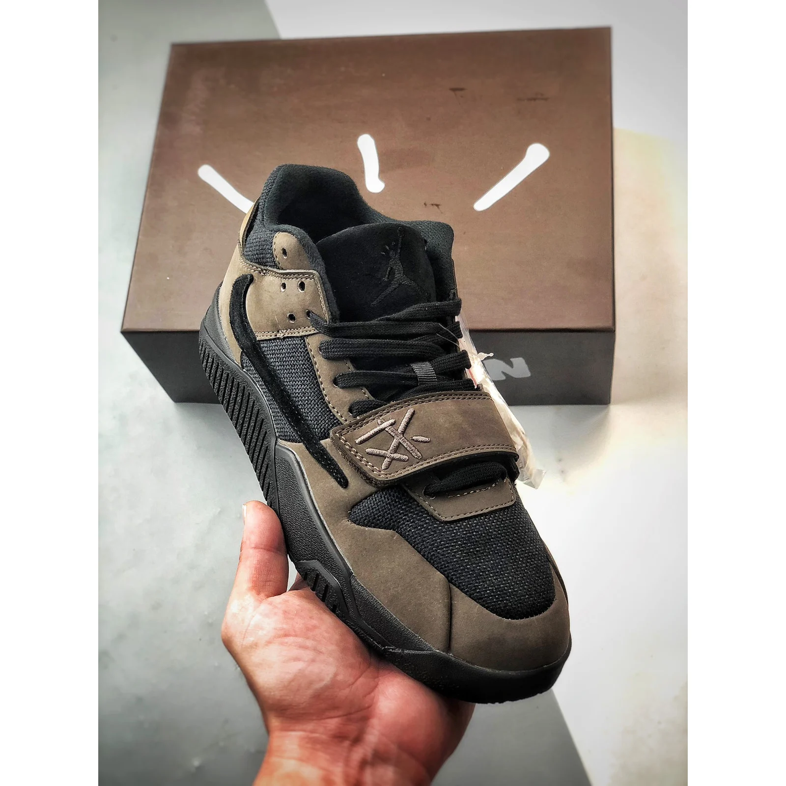 Jordan Jumpman Jack TR x Travis Scott Black and Dark Mocha · FZ8117-204