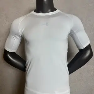 White Short Sleeve Compression Shirt 202