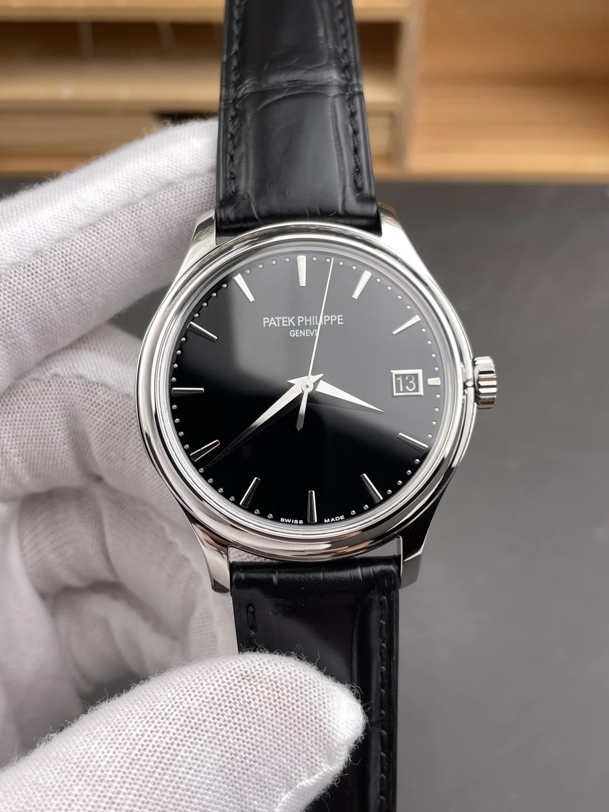 Patek Philippe Calatrava 5227G-010 Black Dial Watch — image 3