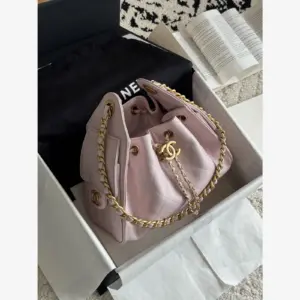 Chanel 25 Mini Handbag AS5631 · Light Pink Grained Calfskin Light Pink · Grained Calfskin · Gold-Tone Metal