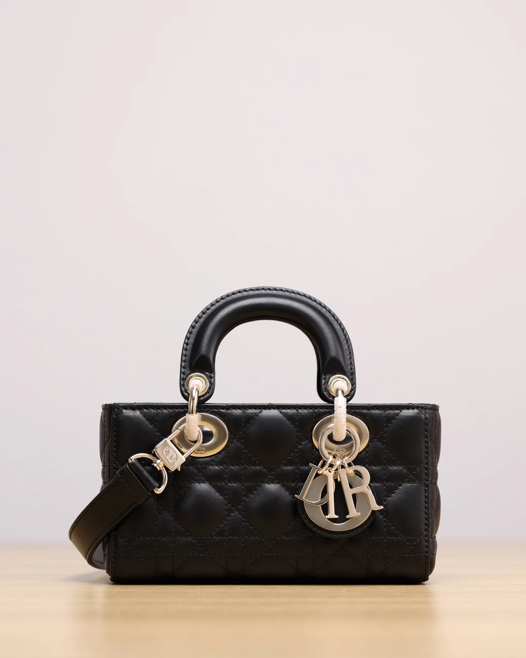 Mini Lady D-Joy Bag Black Cannage Lambskin · M0636ONGE_M900