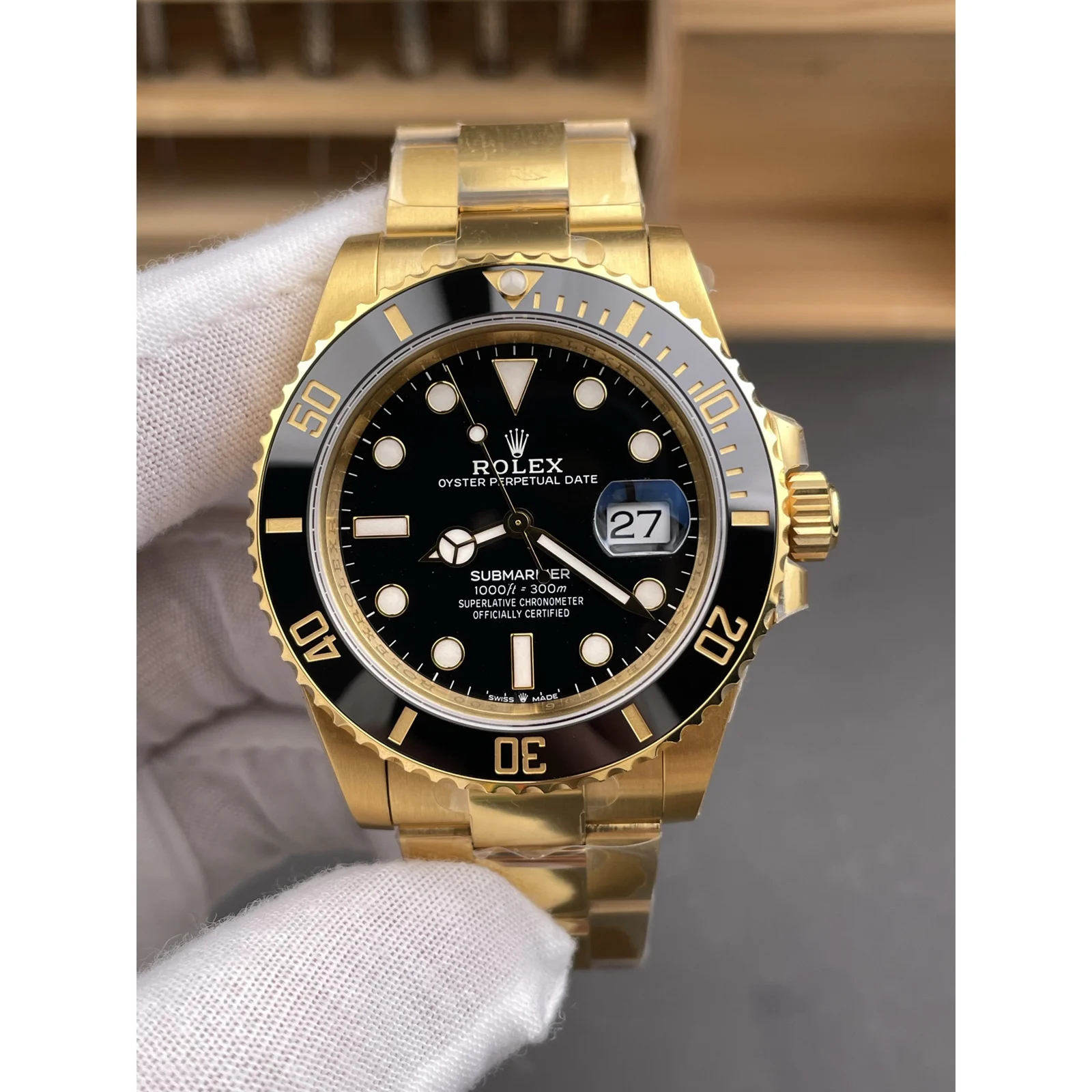 Rolex Submariner Date 126618LN Gold-Tone Black — photo 3