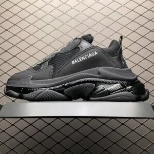 Balenciaga Triple S Clear Sole Black · 544351W2FB11000
