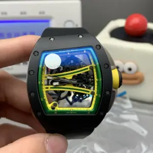 Richard Mille RM 61-01 — Dark case / Green dial / Black strap — image 1