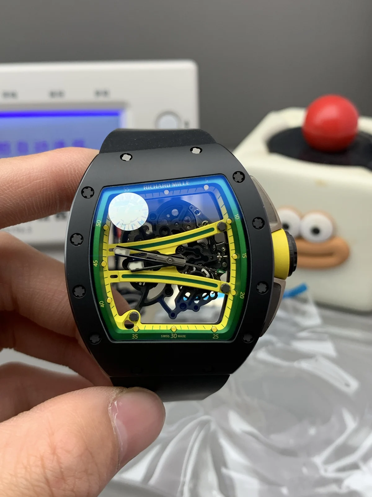 Richard Mille RM 61-01 — Dark case / Green dial / Black strap — image 1