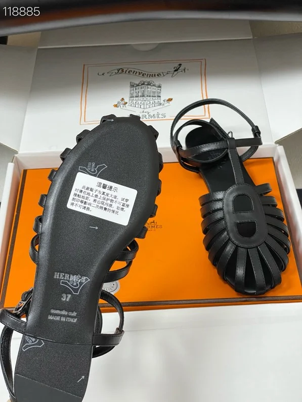 Hermès Nour Sandal Noir