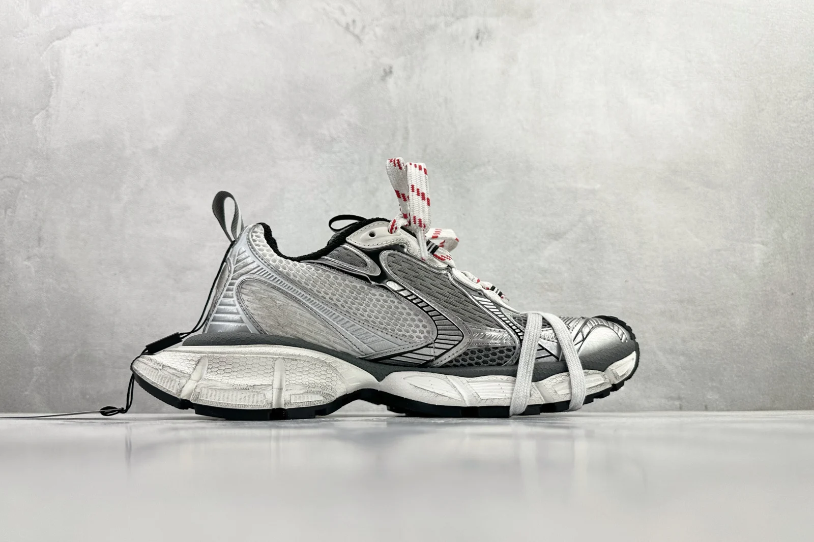 Balenciaga 3XL Split Logo Sneaker White / Navy / Grey · 840090W3XSG9239