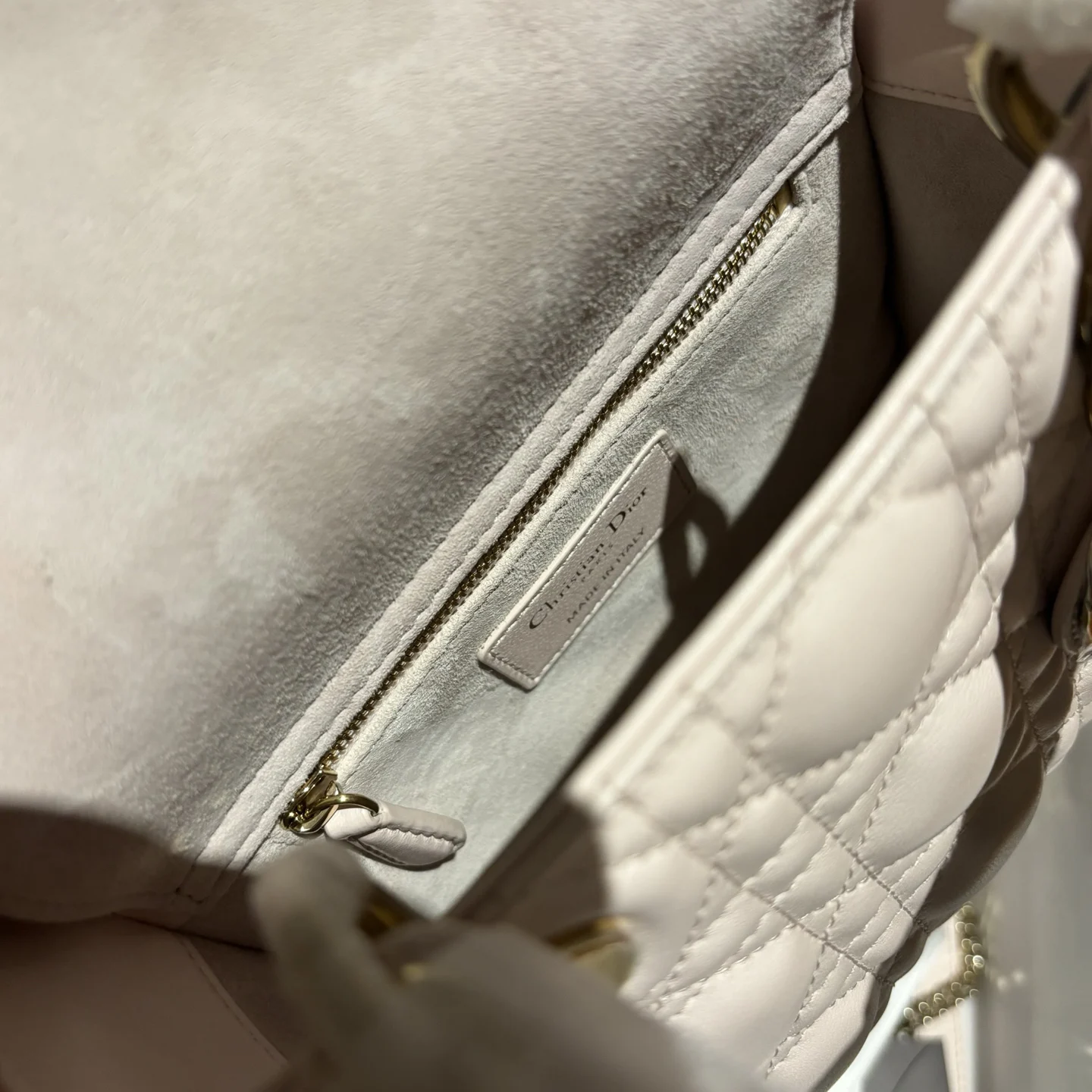 Mini Lady Dior Bag Blush Pink Cannage Lambskin · M0505ONGE_M09N