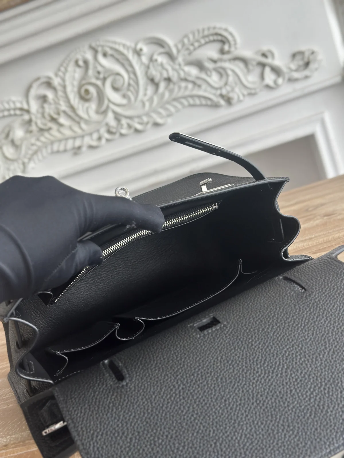 Hermès Jypsiere 28 Bag Noir