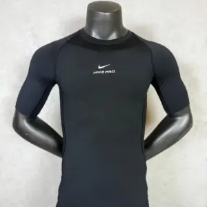 Black Short Sleeve Compression Shirt 005