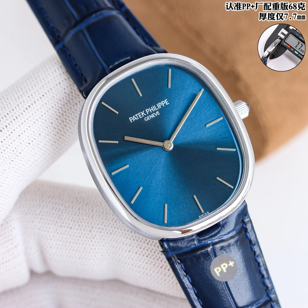 Patek Philippe Golden Ellipse 5738P-001 Blue Dial Watch — image 1