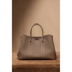Hermès Garden Party 30 Bag Étoupe full view