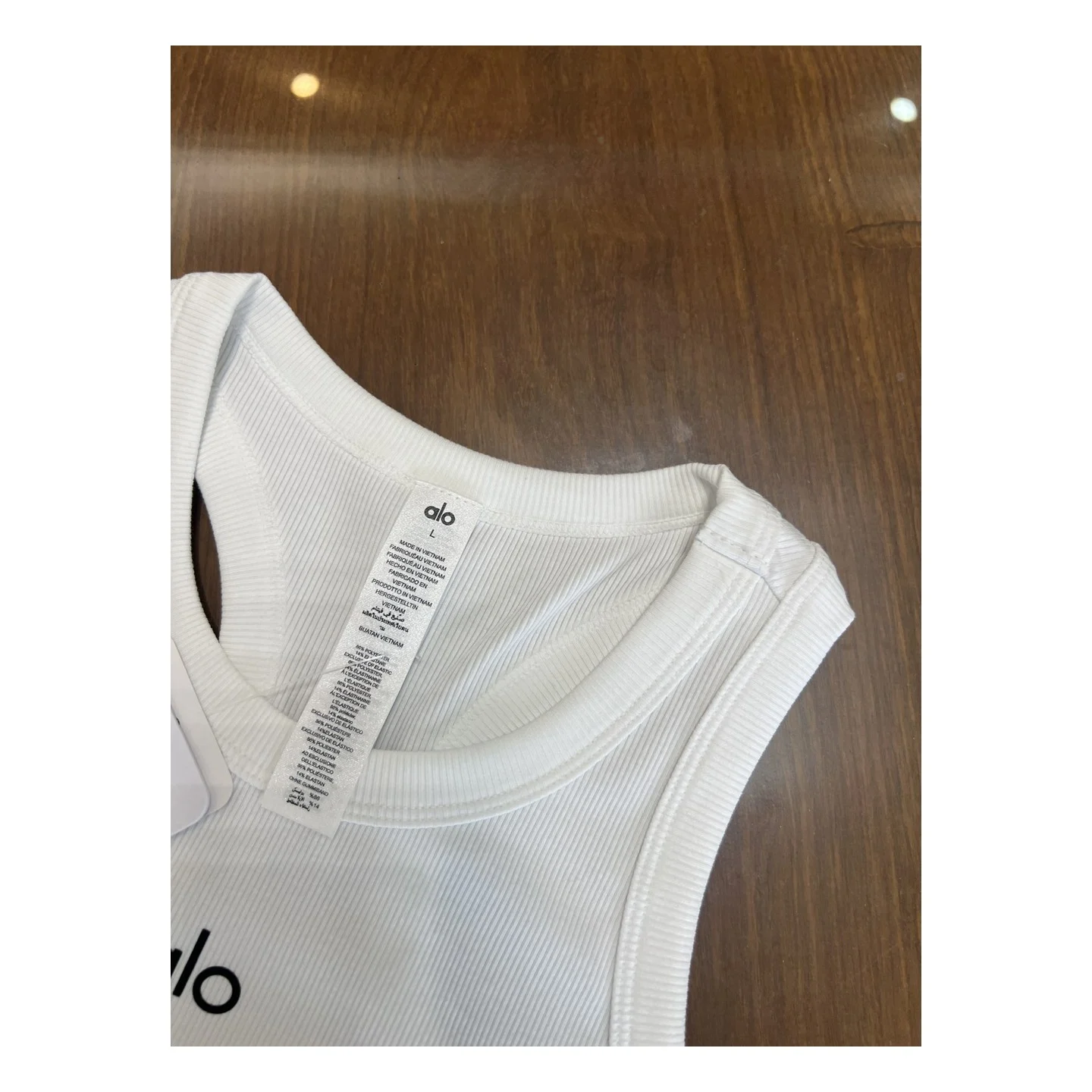 Alo Aspire Tank White/Black · W2675RG