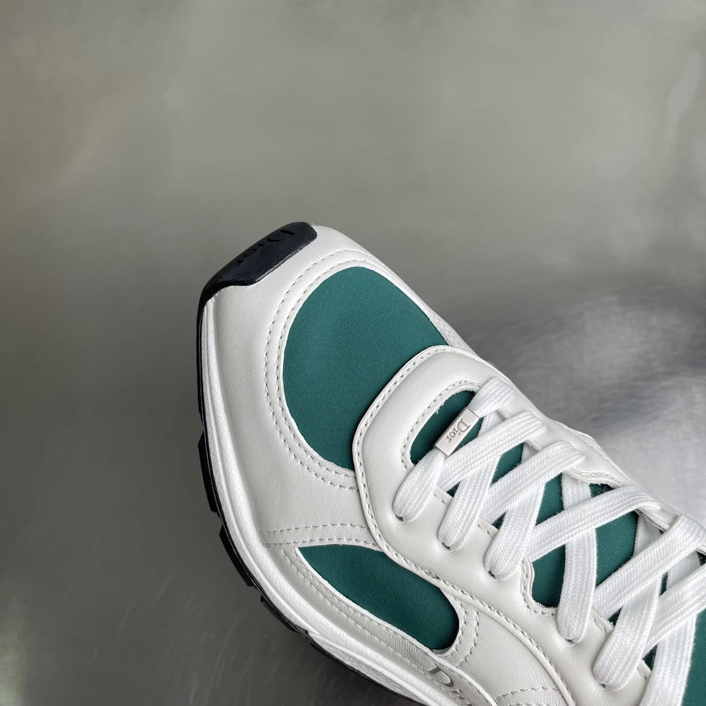 Dior Mile Sneaker White and Cedar Green · 3SN352ACL_H066