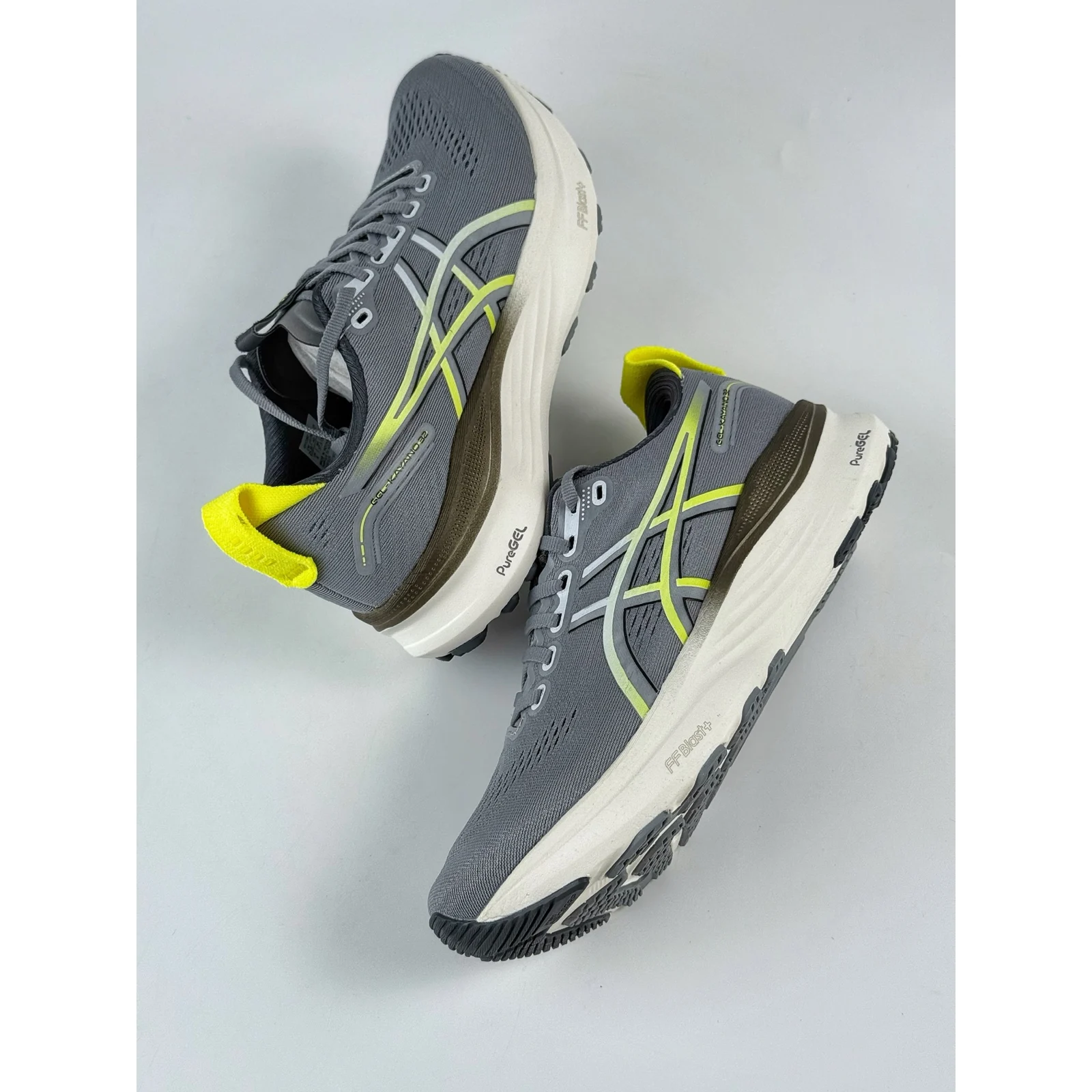 ASICS GEL-KAYANO 32 Gravel / Citron · 1011C052-021