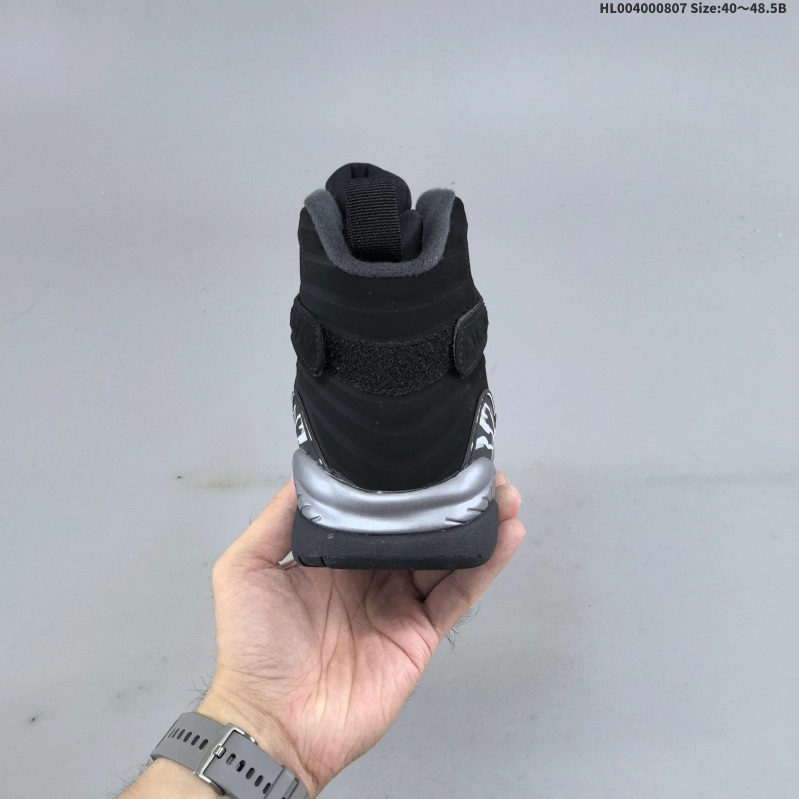 Air Jordan 8 Chrome Black and Light Graphite